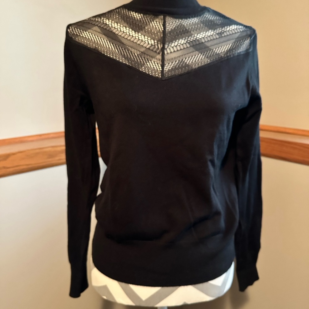 NWT Daniel Rainn lace yoke pullover